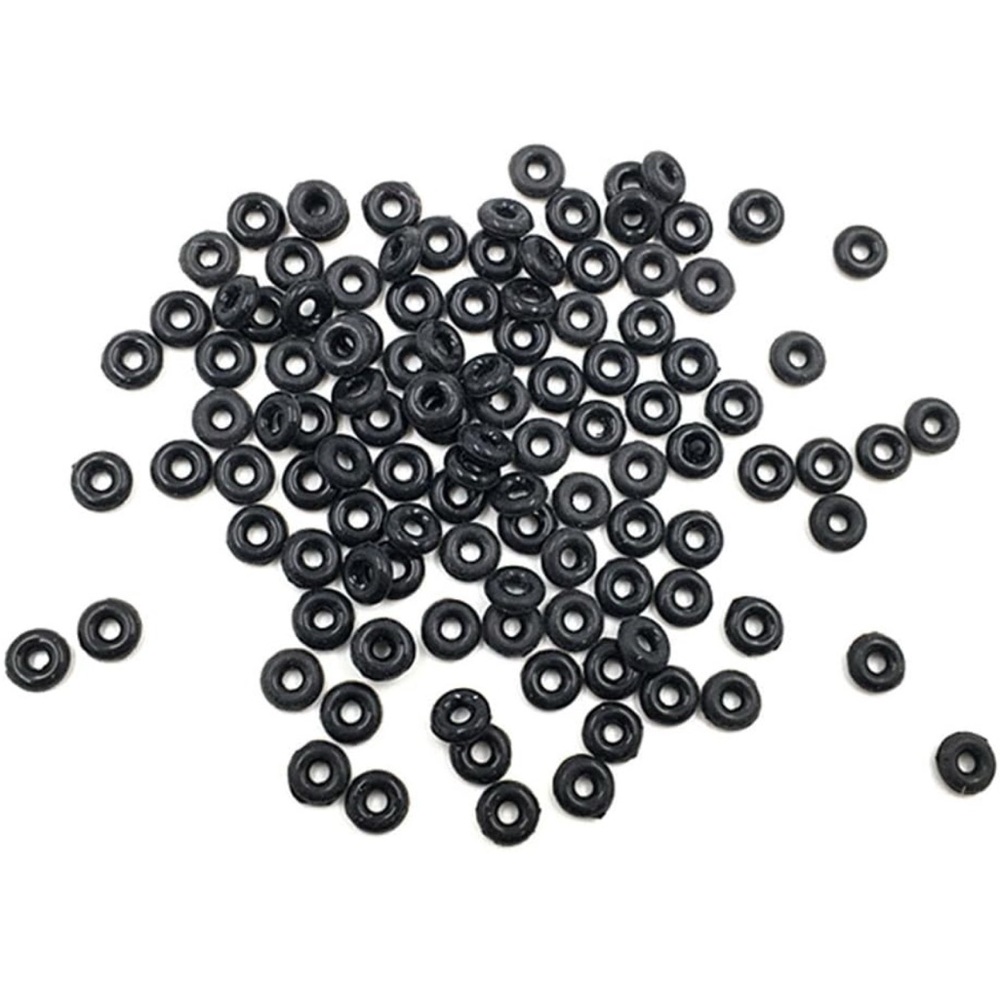 Black Silicone Grip Stoppers for Charm Bracelets 10PCS